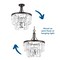 Progress Lighting Glimmer Collection Three-Light 19" Semi-Flush Convertible P2326-20 - alternate 3